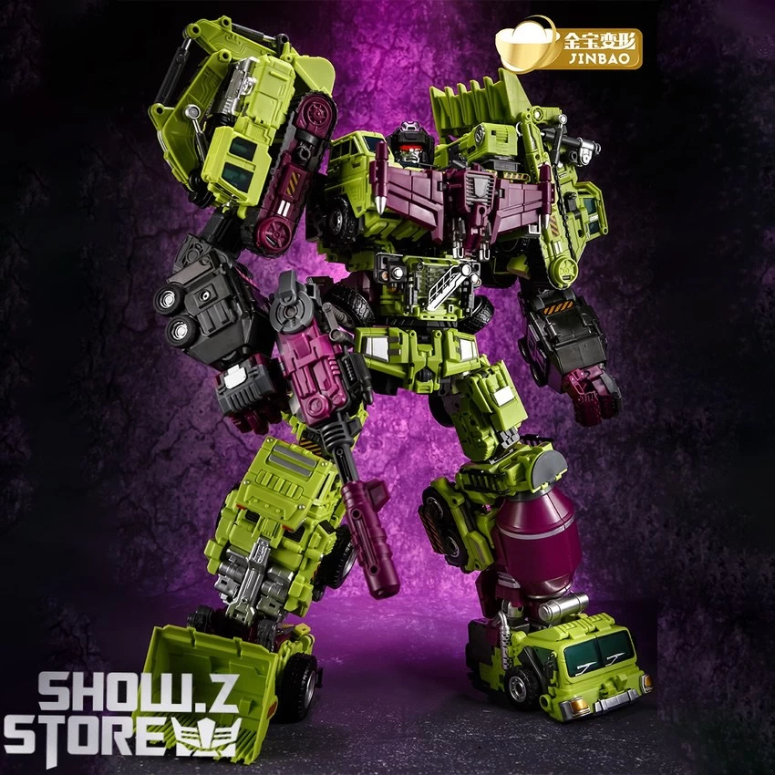 Jinbao DF03 Builder.D Devastator Green Version Set Of 6 Oversized Version 3 Jinbao DF03 Builder.D Devastator Green Version Set Of 6 Oversized Version - Image 3