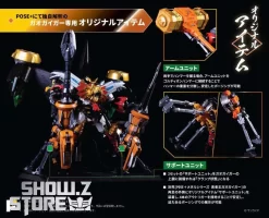 Pose Toy Pose+ Metal Series The King Of Braves GaoGaiGar GoldyMarg & Star GaoGaiGar Option Set Deluxe Version -Chic Toy Shop 0dd577a6ba