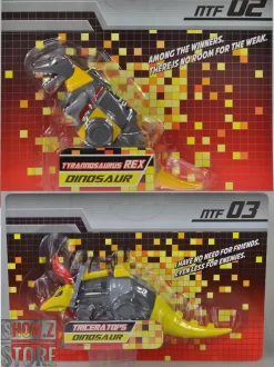 NTF NTF-02 Tyrannorsaur Grimlock & NTF-03 Triceratops Slag Set Of 2 -Chic Toy Shop 0e6a714305