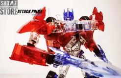 APC Toys APC-001 Attack Prime TFP Optimus Prime Clear Version W/ Black Wheels -Chic Toy Shop 0f63764870