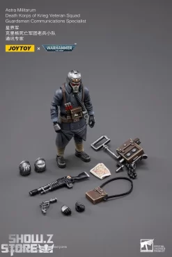 JoyToy Source 1/18 Warhammer 40K Death Korps Of Krieg Veteran Squad Guardsman Communications Specialist -Chic Toy Shop 2507f23fa7