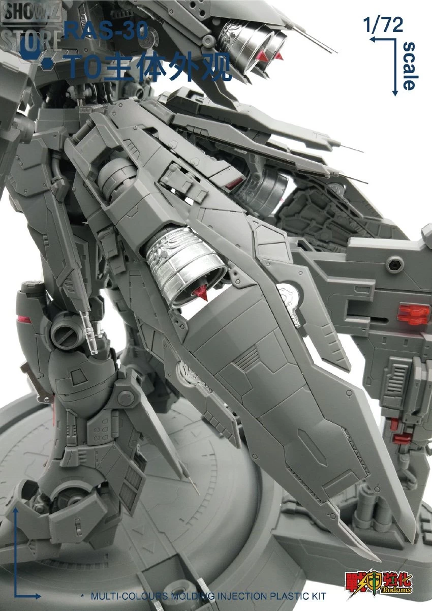 Rodams 1/72 RAS-30 RX-78GP03S Gundam Orange Version Model Kit 17 Rodams 1/72 RAS-30 RX-78GP03S Gundam Orange Version Model Kit - Image 17