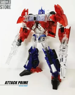 APC Toys APC-001 Attack Prime TFP Optimus Prime Clear Version W/ Black Wheels -Chic Toy Shop 3c0e6bea0b