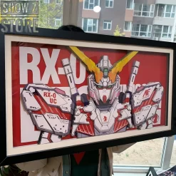 ChenFu Studio RX-0 Unicorn Gundam 3D Wall Art Decoration Picture -Chic Toy Shop 3d408418fd