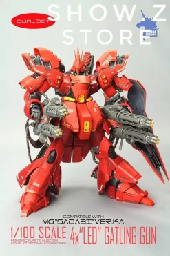 Zhile ZL MG 1/100 4X Sazabi MSN-04 Gatling Gun Add On Kit W/ LED -Chic Toy Shop 40dec9dada