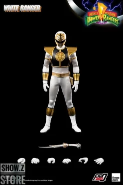 Threezero Studio 1/6 Mighty Morphin Power Rangers White Ranger -Chic Toy Shop 583db53d5d