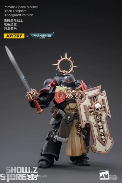 JoyToy Source 1/18 Warhammer 40K Black Templars Bladeguard Veteran -Chic Toy Shop 6b985c9201