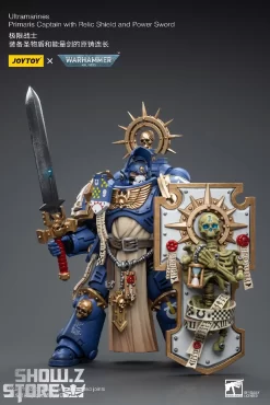 JoyToy Source 1/18 Warhammer 40K Ultramarines Primaris Captain With Relic Shield And Power Sword -Chic Toy Shop 73d57369ee