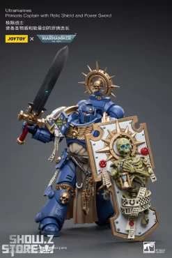 JoyToy Source 1/18 Warhammer 40K Ultramarines Primaris Captain With Relic Shield And Power Sword -Chic Toy Shop 75c400536b