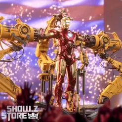 ZT Toys 1/10 Iron Man Mark 4 W/ Suit-Up Gantry Action Figure Set -Chic Toy Shop 7c1f350e17