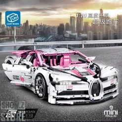 Lin07 Block 007 1/10 Bugatti Chiron Pink Version -Chic Toy Shop 8ce3b1750f