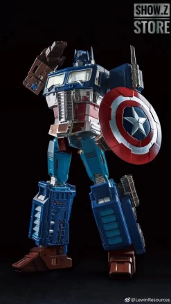 Lewin Resources LW-01A Optimus Prime Captain America Style Oversized 71cm W/ LED -Chic Toy Shop 8e0519457e