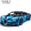 [No Box] Lepin 20086 Bugatti Chiron 42083 4031Pcs Technic Series Blue Version