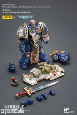 JoyToy Source 1/18 Warhammer 40K Ultramarines Primaris Captain With Relic Shield And Power Sword -Chic Toy Shop c3f9418878