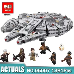 [No Box] Lepin 05007 Millennium Falcon 75105 1381Pcs Star Wars Series The Force Awakens -Chic Toy Shop c705789241
