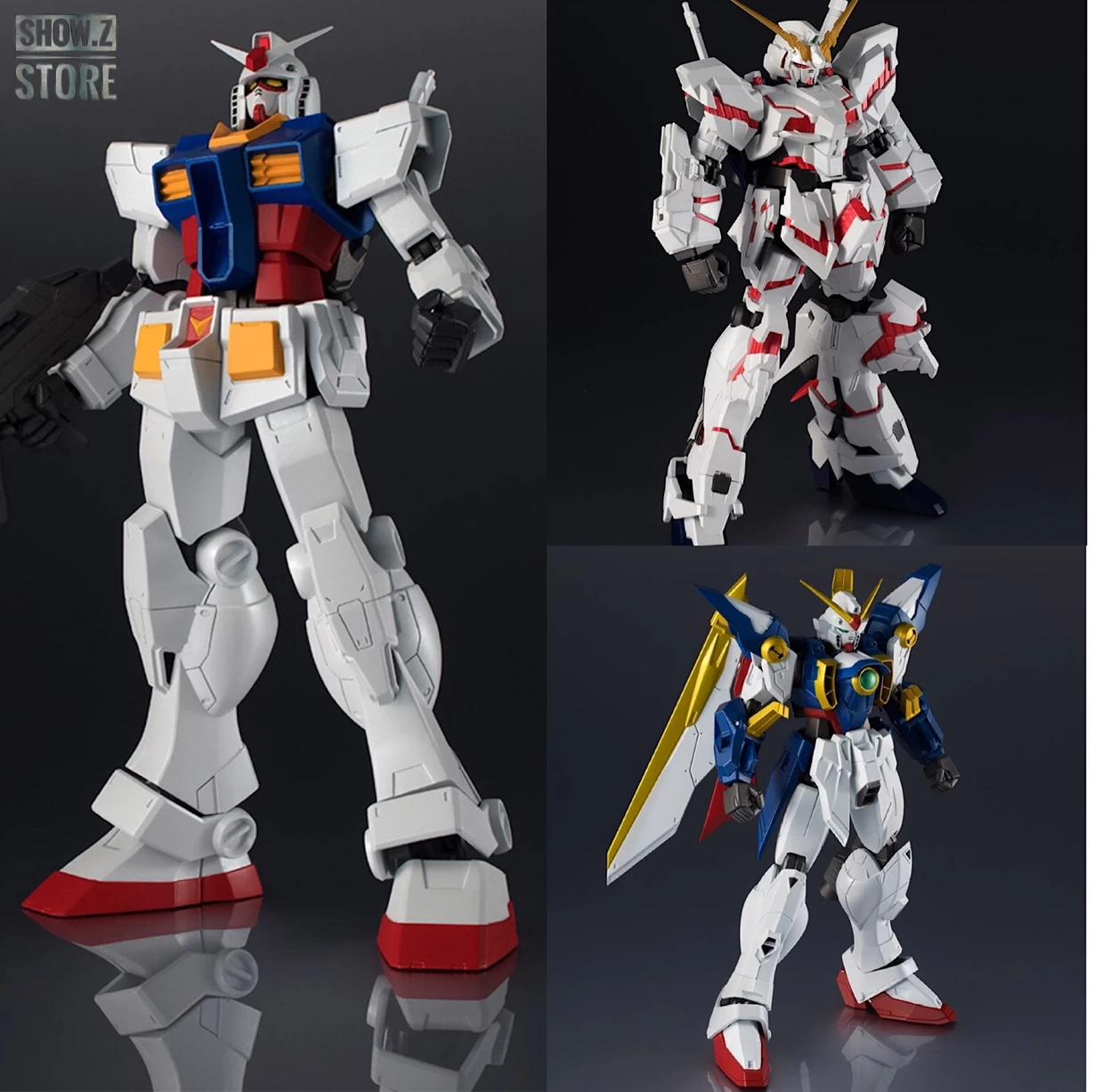 Bandai Spirits Gundam Universe GU GU-01 GU01 RX-78-2 Gundam GU-02 GU02 Wing Gundam GU-03 GU03 Unicorn Gundam Set Of 3 1 Bandai Spirits Gundam Universe GU GU-01 GU01 RX-78-2 Gundam GU-02 GU02 Wing Gundam GU-03 GU03 Unicorn Gundam Set Of 3