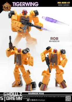 MHZ Toys MINI-07 Tigerwing Menasor Combiner Set Of 5 Oversized Version -Chic Toy Shop d6dbe7f3b7