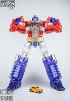 Lewin Resources LW-01B Optimus Prime Clear Limited Edition W/ LED -Chic Toy Shop e3c37b18f0
